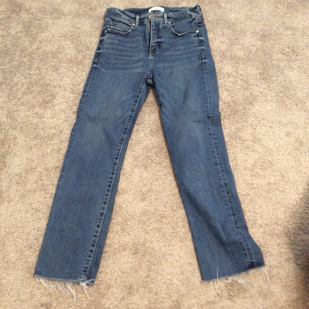 Loft high waist cropped jeans